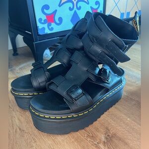 Like New, Dr. MARTENS Giavanna Platform Gladiator Sandals
